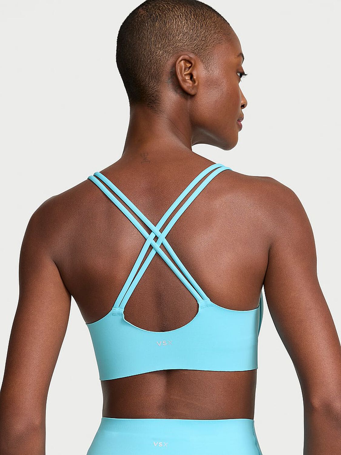 vs Vsx VSX Elevate™ Strappy-Comfort Sports Bra Turquoise Oasis 2 of 4 