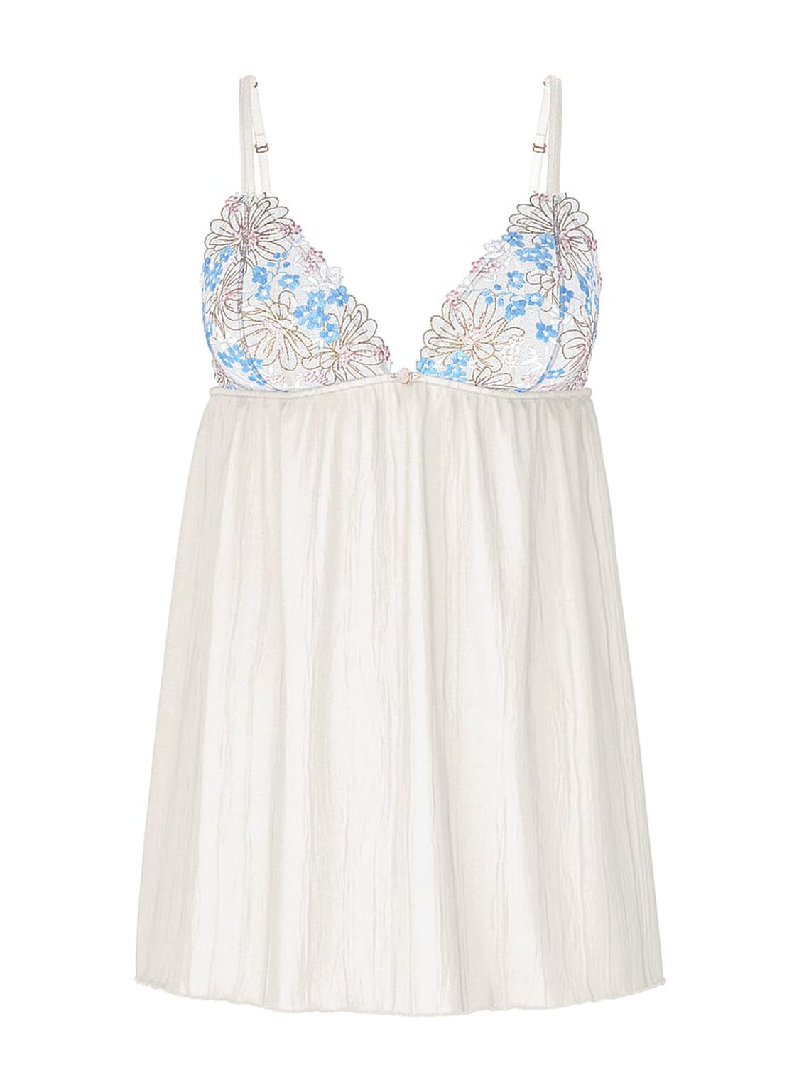 vs Very Sexy Wildflower Chiffon Pleated Babydoll Set 3 of 3 