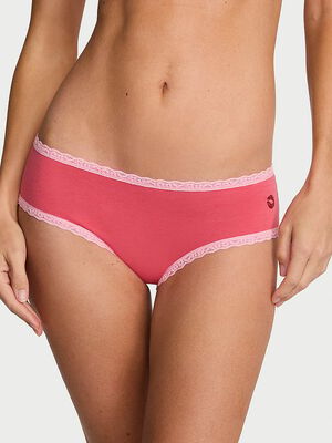 Cotton Lace-Waist Cheeky Panty