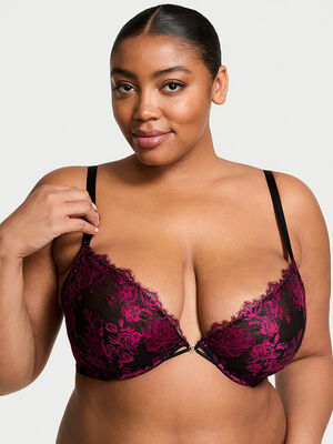 Rose Lace Unlined Demi Bra