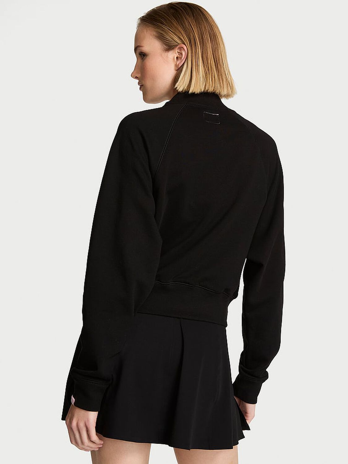 vs Angel Essentials Off-Duty Terry Bomber Jacket Black 2 of 3 