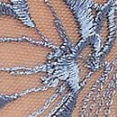 Denim Embroidery Brazilian Panty, Denim Blue, swatch
