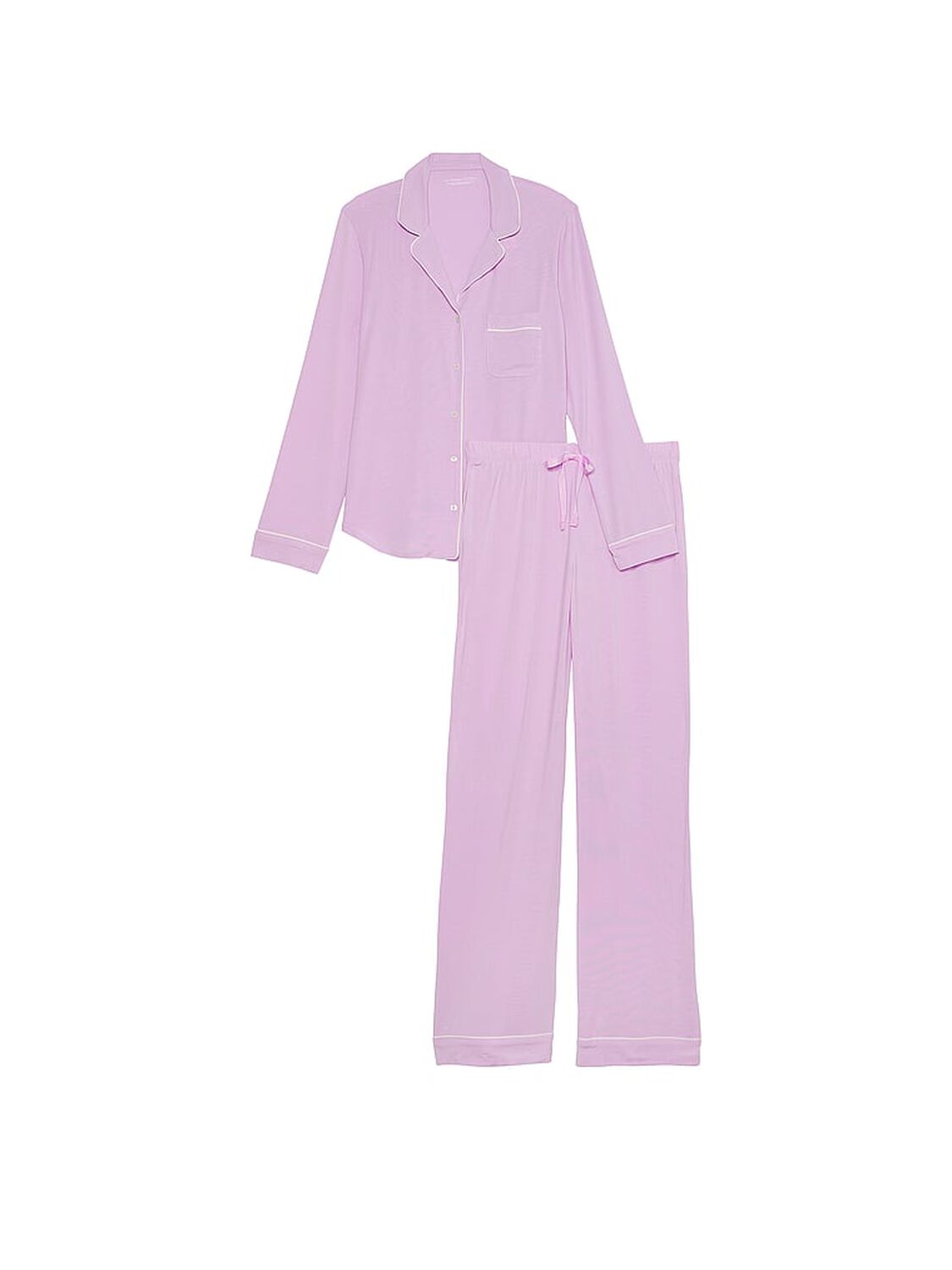 vs Victoria's Secret Modal Long Pajama Set Violet Sugar 3 of 4 