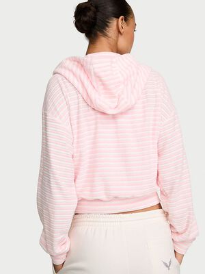 Micro Terry Full-Zip Hoodie