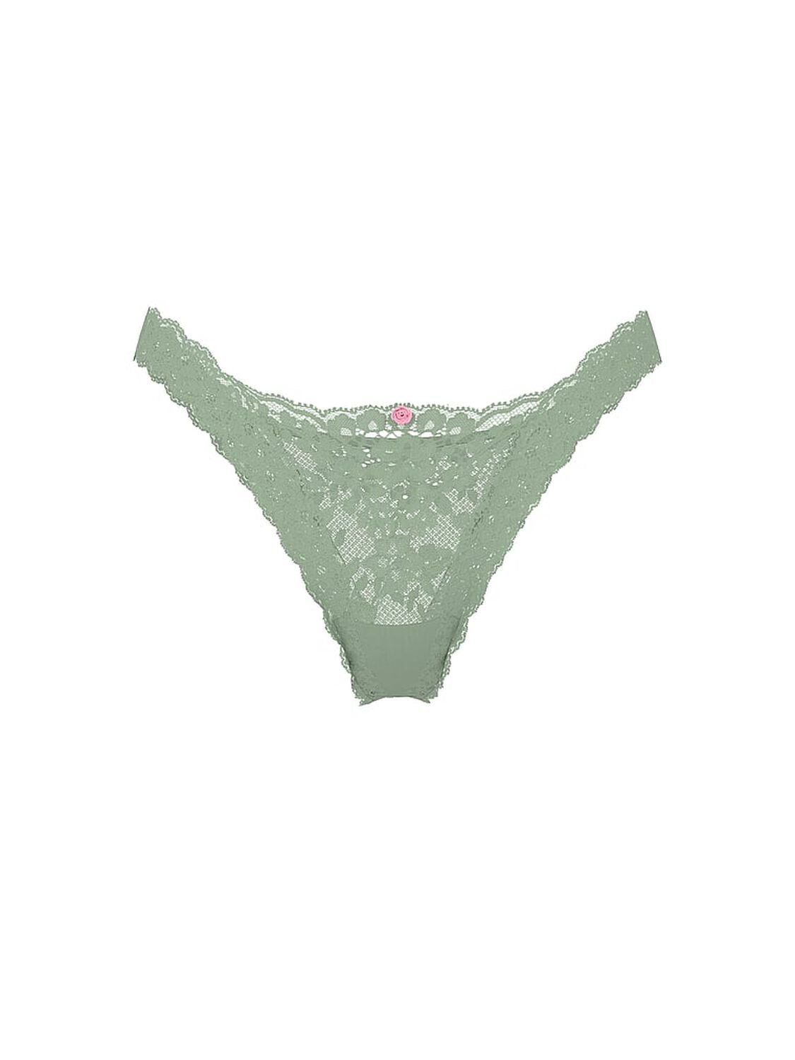 vs Dream Angels Lace Brazilian Panty Sweet Spearmint 3 of 3 