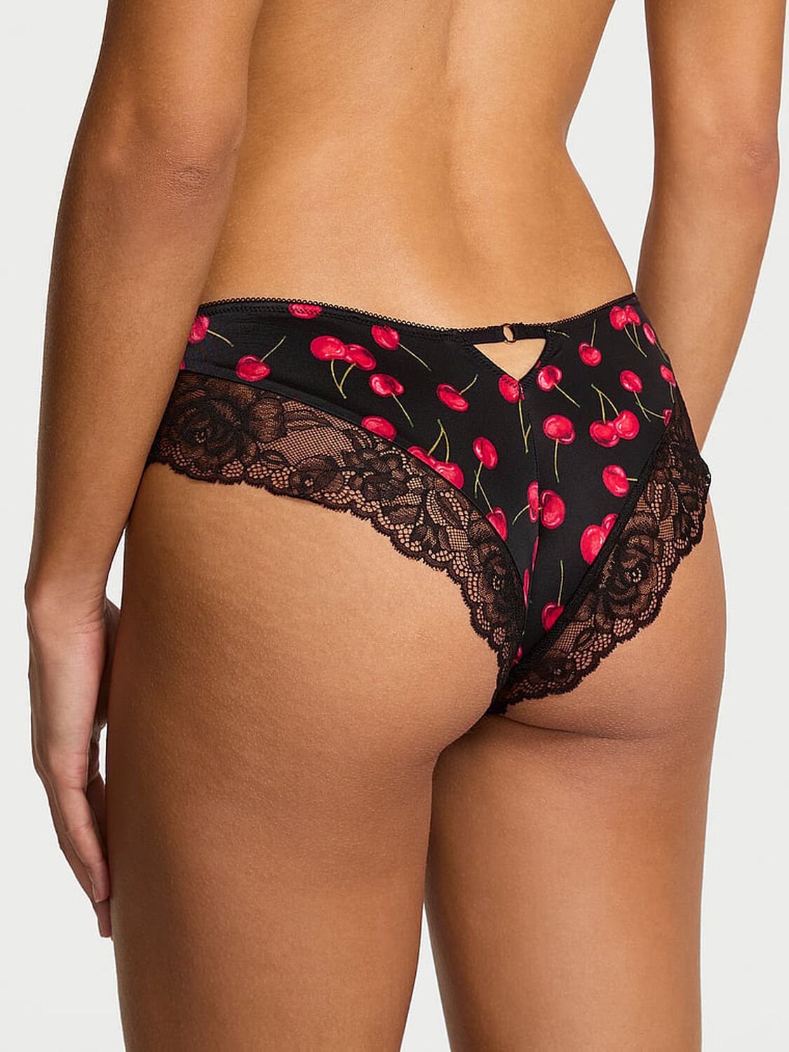 vs Very Sexy Rose Lace-Trim High-Leg Cheeky Panty 2 of 3 