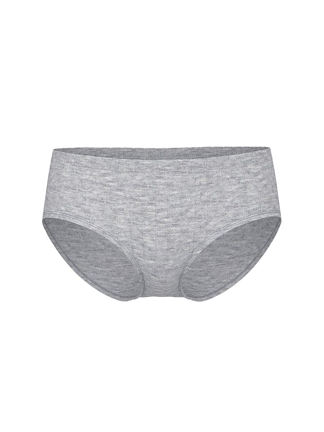 vs Seamless Seamless Cotton Rib Hiphugger Panty Medium Heather Grey 1 of 3 