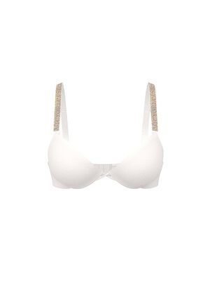 Logo Shine Strap Push-Up Bra