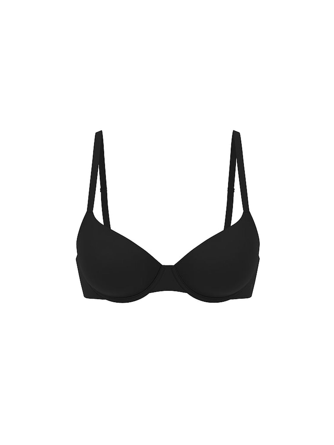 vs The T-Shirt Smooth Lightly Lined Demi Bra Black 3 of 3 