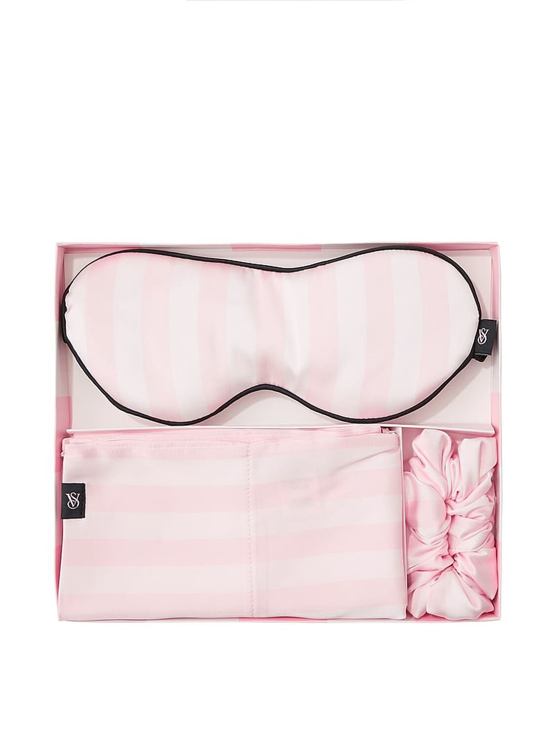 vs Victoria's Secret Satin Sleep Gift Set Heritage Stripe 1 of 2 