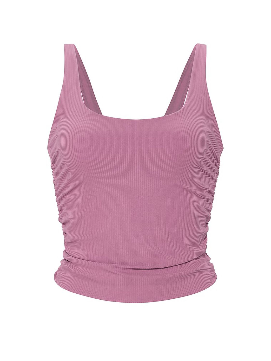 vs Vsx VSX Elevate&trade; Rib Ruched Tank Top Violet Frost 3 of 4 