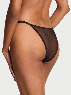 Cherry Pop Embroidery Strappy Brazilian Panty