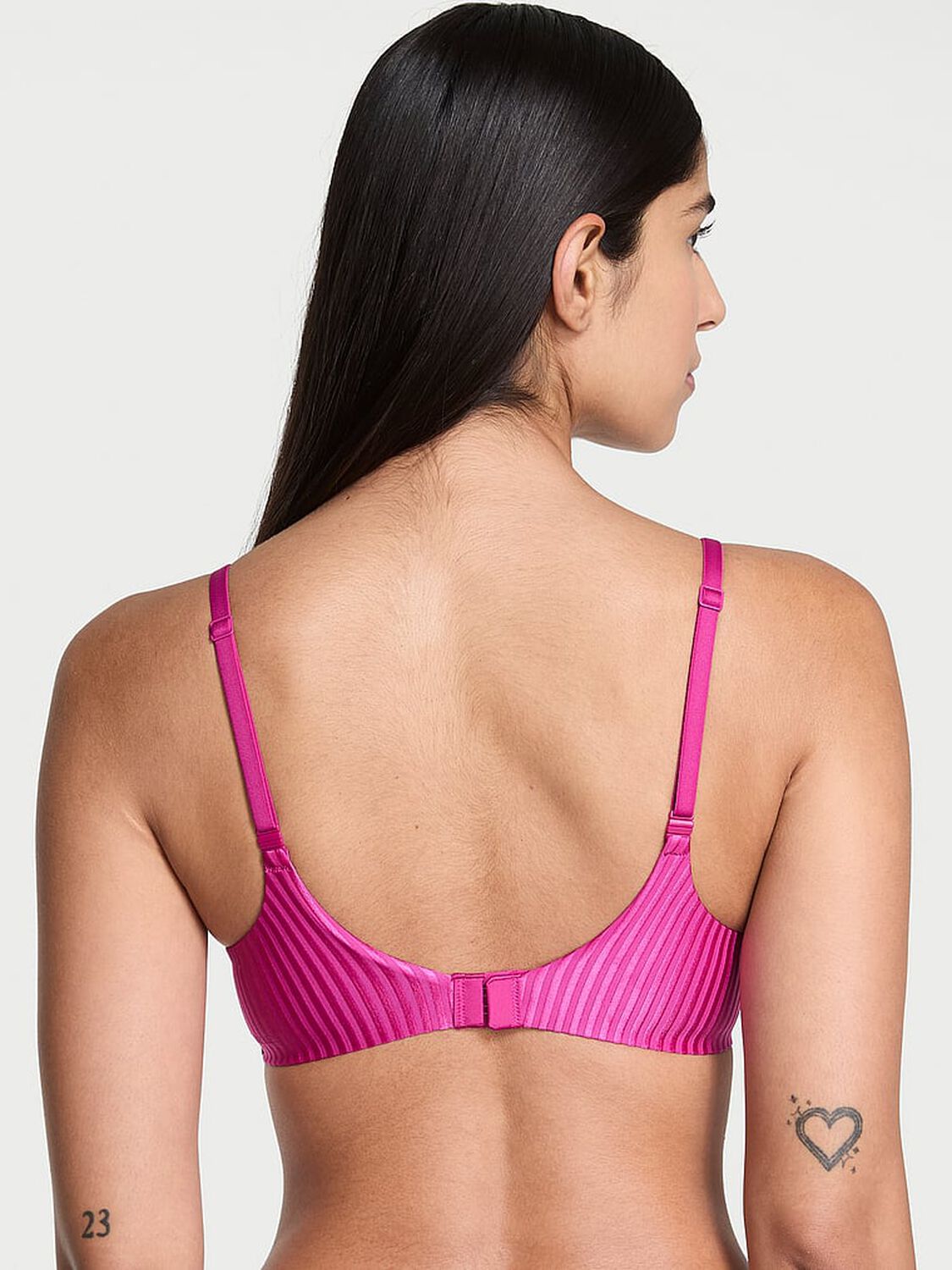 vs Body By Victoria FlexFactor Lightly Lined Plunge Demi Bra Allure Pink 2 of 3 