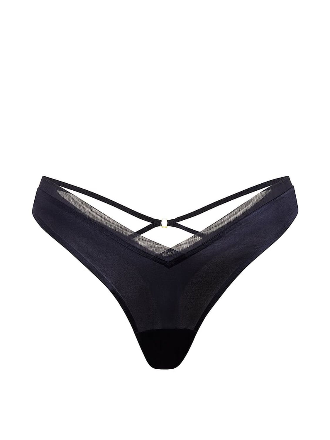 vs Very Sexy Sheer Reveal Mesh-Trim Strappy-Back Thong Panty Soiree 3 of 3 