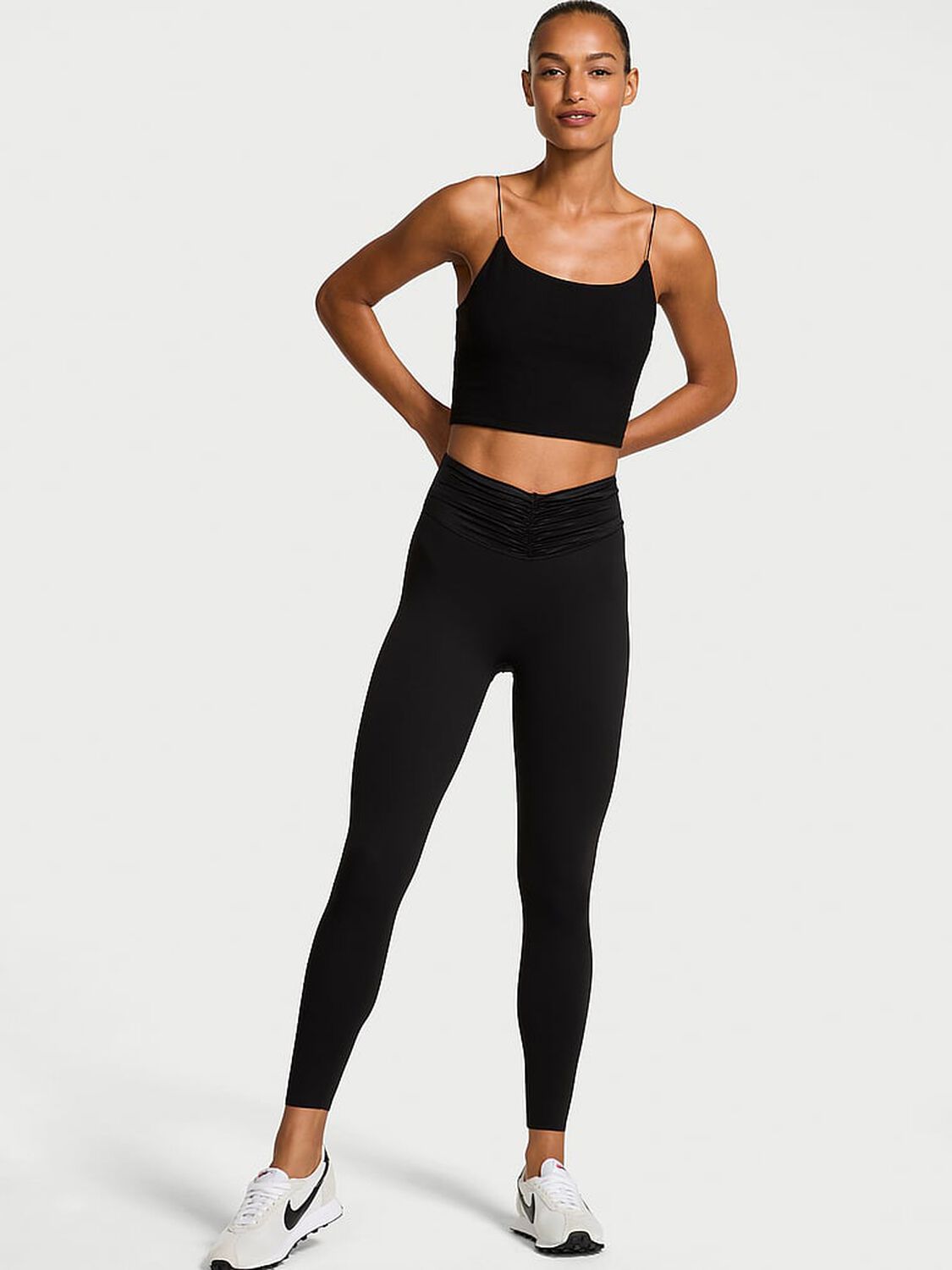 vs Vsx VSX Elevate™ Tuxedo Shine Legging Black 1 of 4 