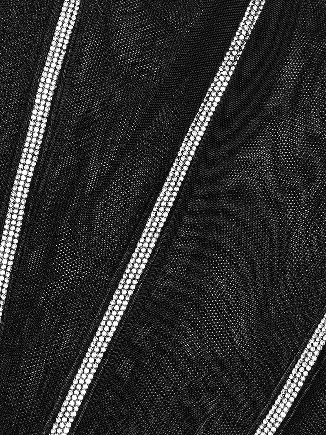 vs Very Sexy Sheer Shine Corset Top Black 4 of 5 