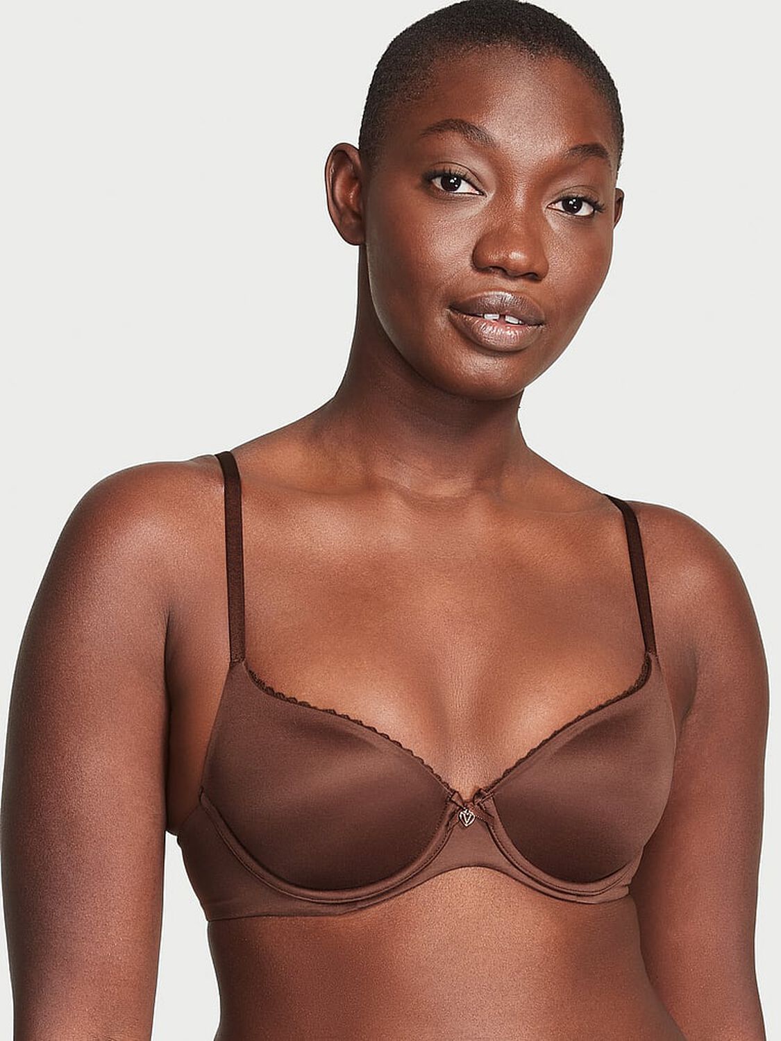 vs Body By Victoria Lightly Lined Smooth Demi Bra Ganache 1 of 3 