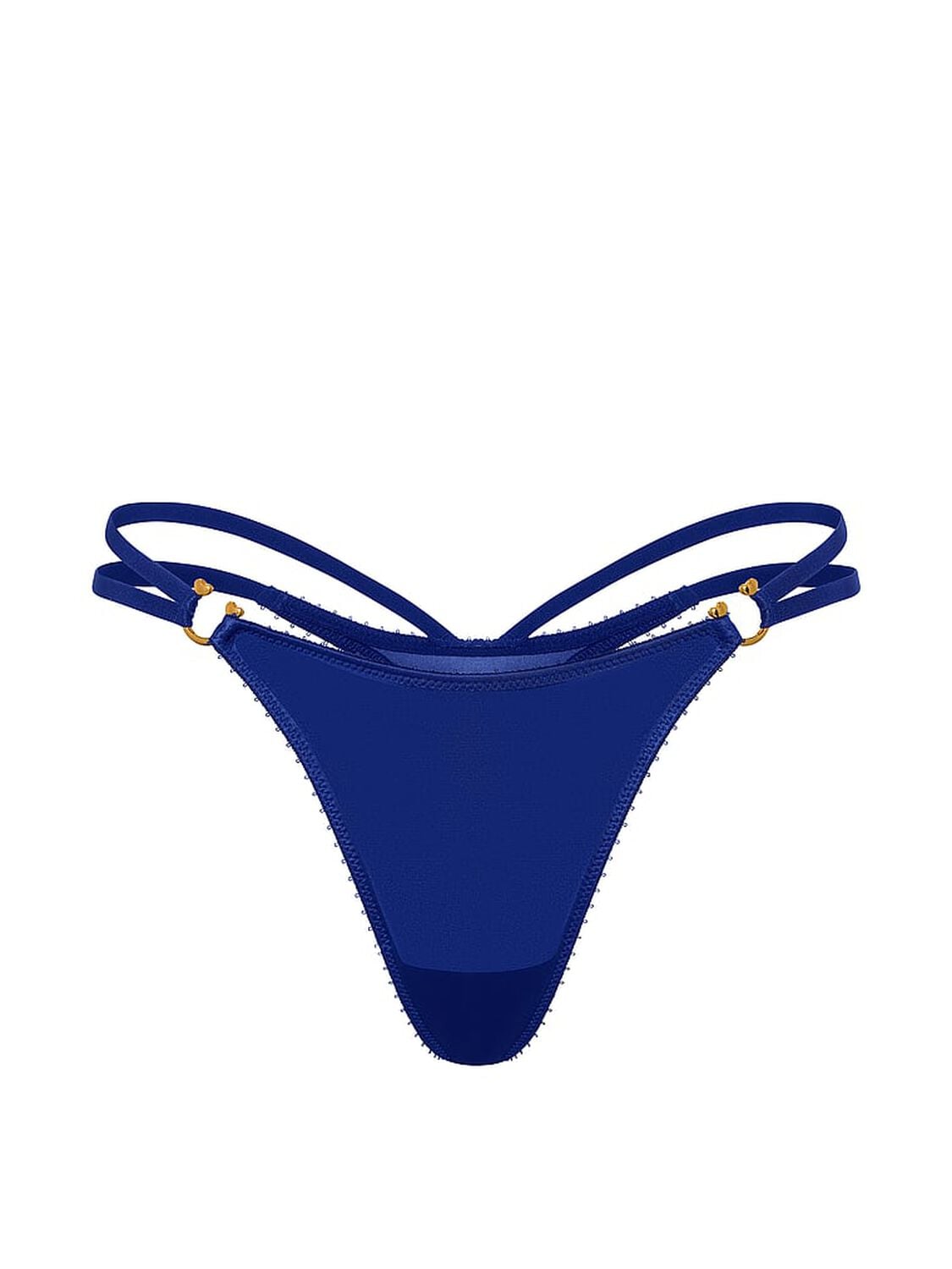 vs Very Sexy Strappy Ring Hardware Thong Panty Fantasia Blue 3 of 3 