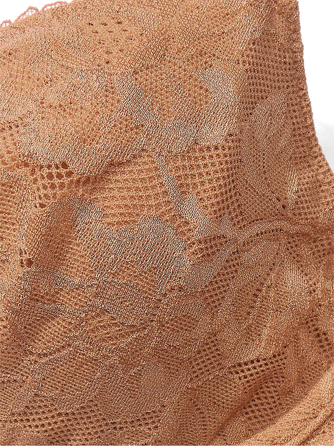 vs Body By Victoria Invisible Lift Unlined Lace Demi Bra Toffee 4 of 4 