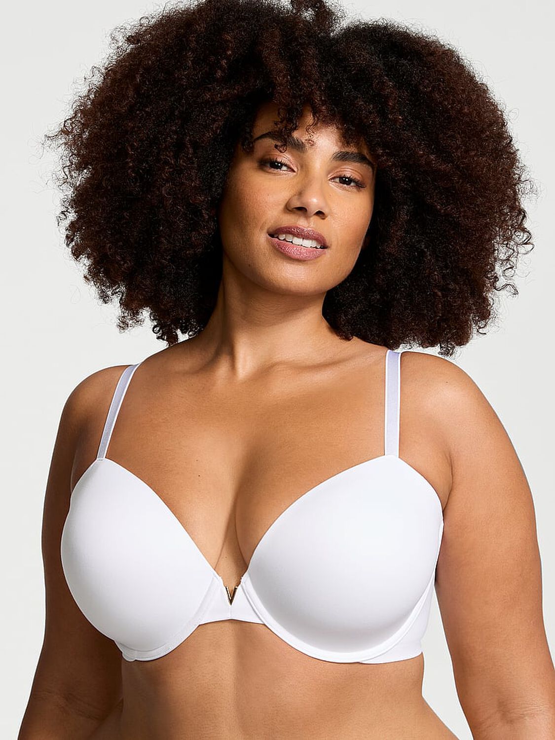 vs Dream Angels Smooth Lightly Lined Demi Bra Vs White 1 of 4 