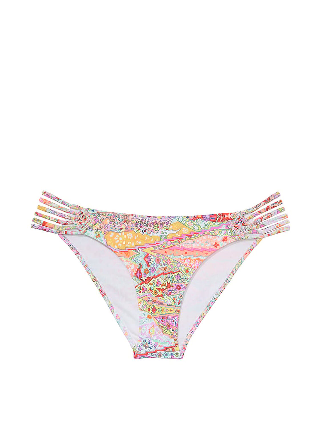 vs Victoria's Secret Swim Archives Beach Macrame Cheeky Bikini Bottom Shimmer Paisley 3 of 3 