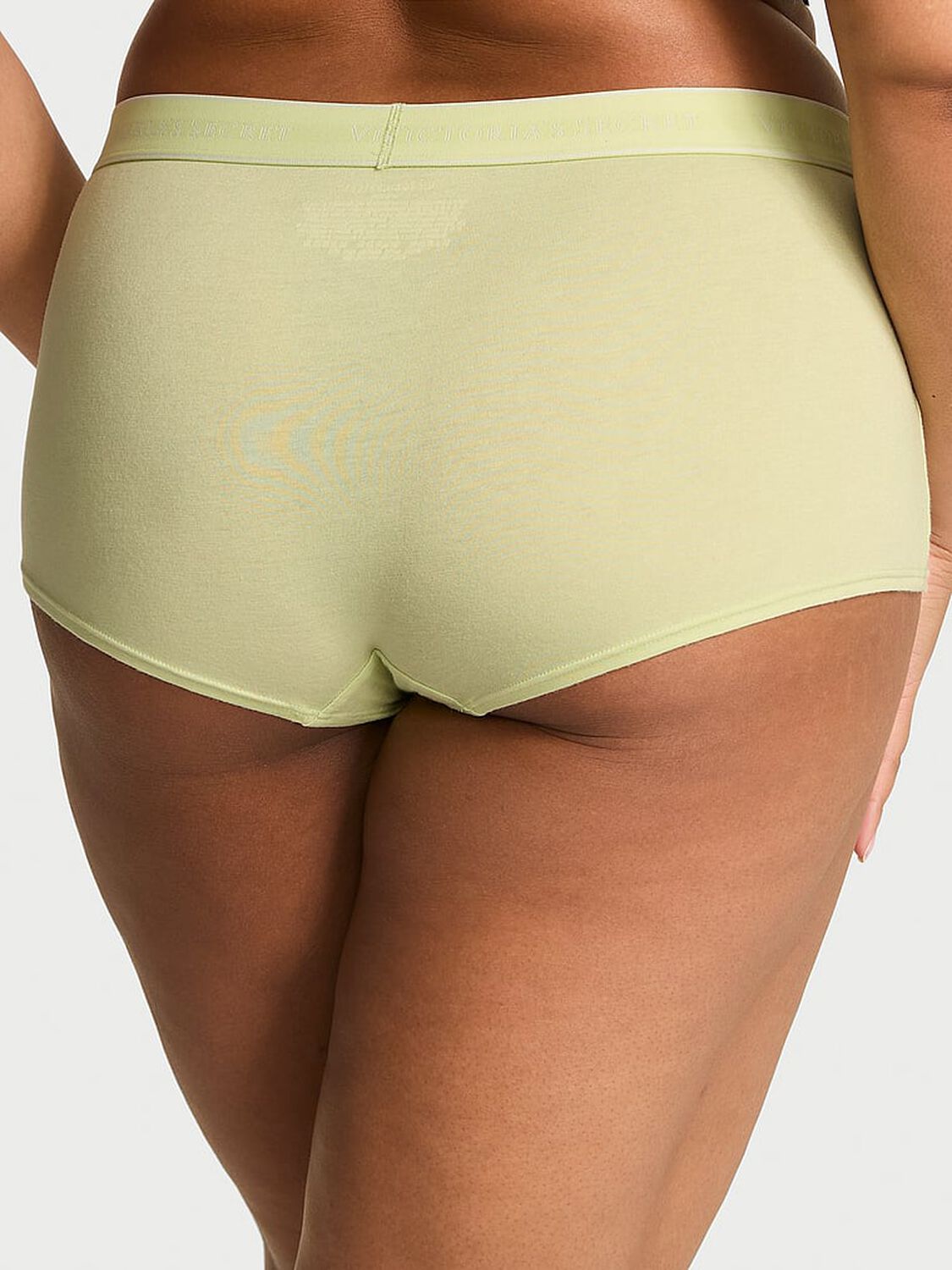 vs Cotton Logo Cotton Boyshort Panty Reed Green 1 of 2 