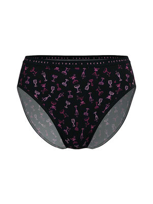 Stretch Cotton High-Leg Brief Panty
