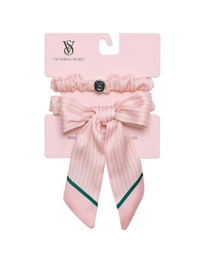 2-Pack Heritage Stripe Bow Scrunchie Set