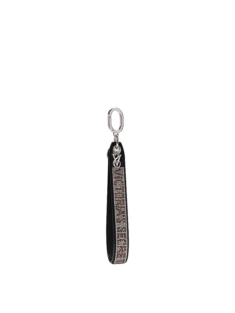 Shine Narrow Wristlet Strap Keychain Black One Size | Victoria's