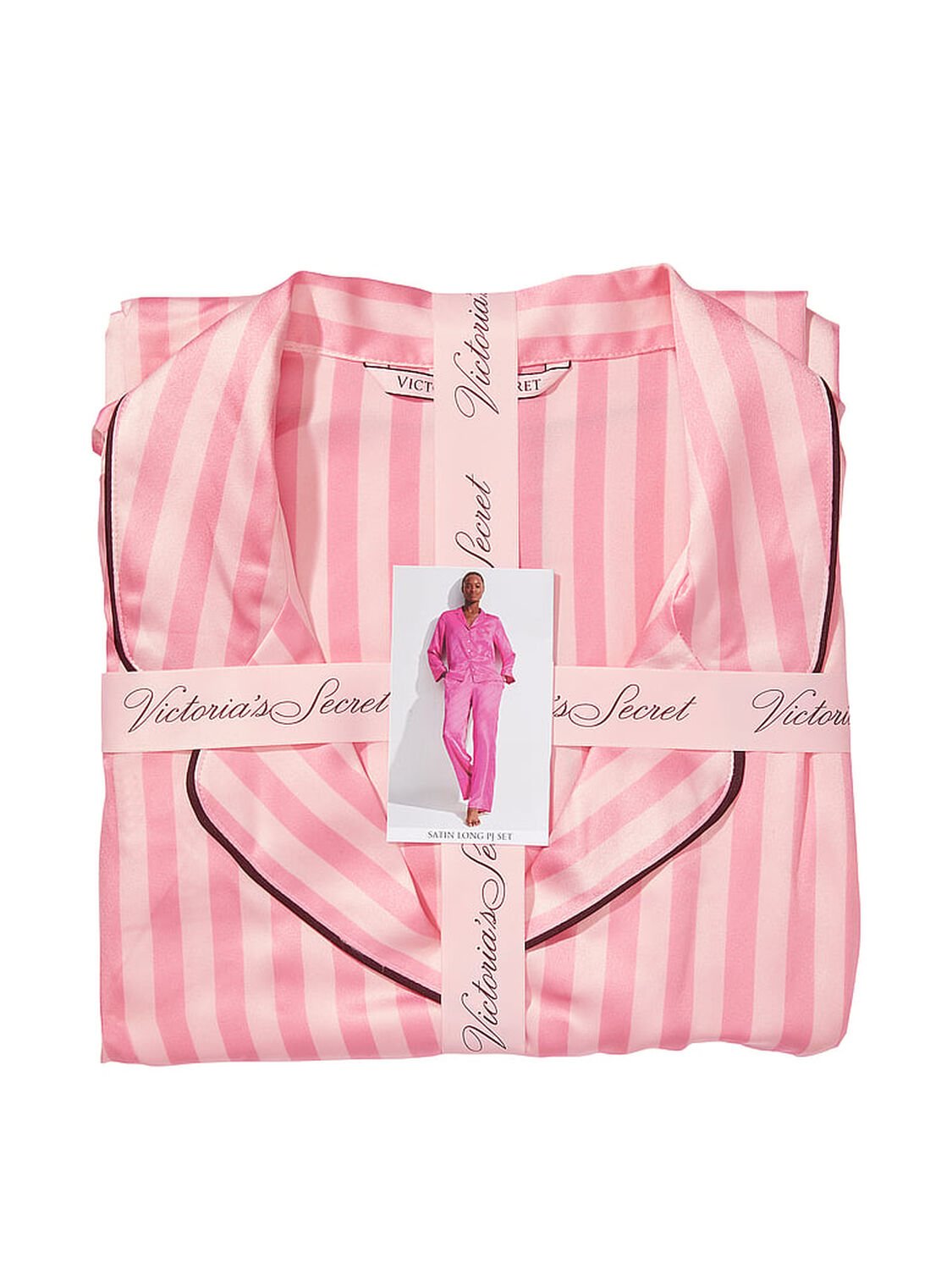 vs Victoria's Secret Satin Long Pajama Set 4 of 4