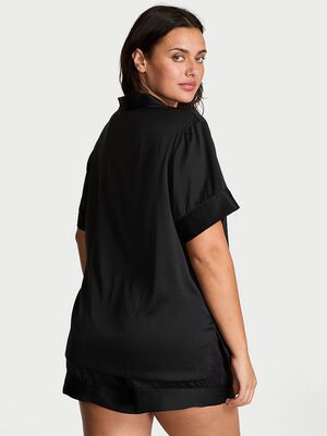 Glazed Satin Short Pajama Set