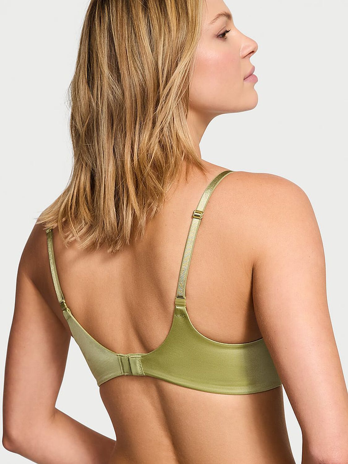 vs Very Sexy So Obsessed Smooth Wireless Push-Up Bra Spanish Moss 2 of 3 