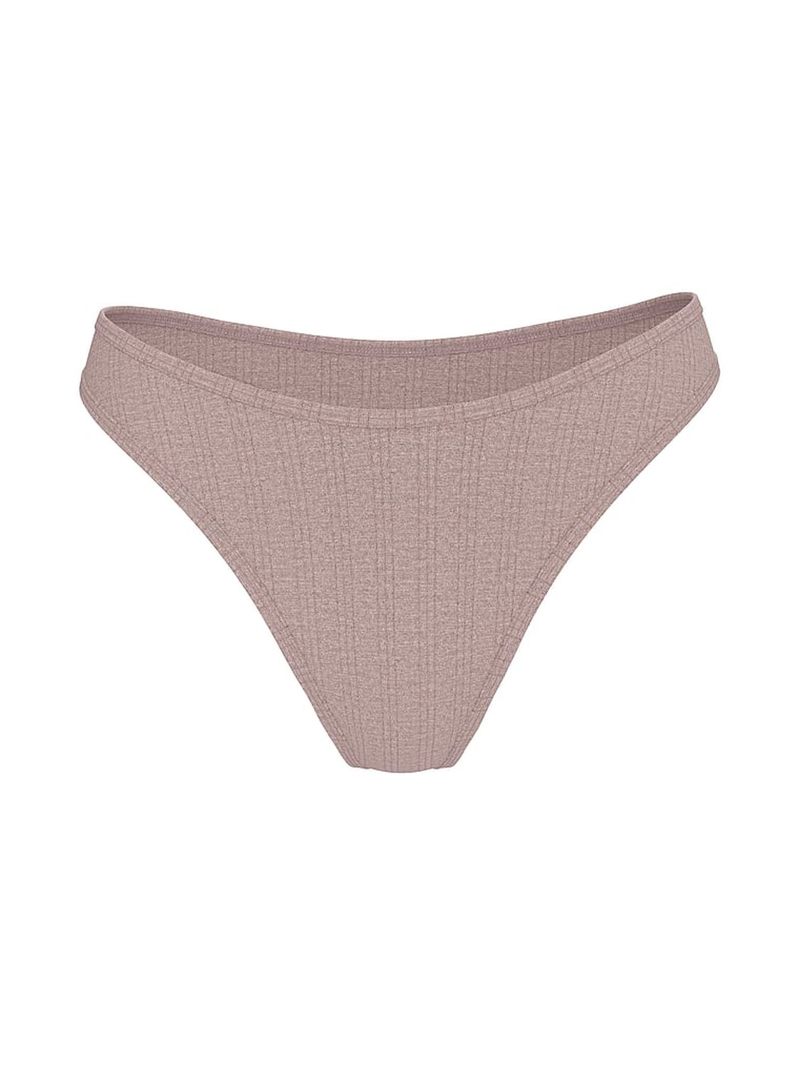 vs Victoria's Secret Ultra-Fine Modal High-Leg Scoop Thong Panty Heather Cocoa Blush 3 of 3 