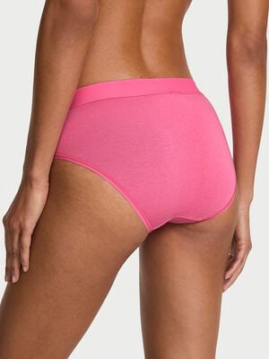 Logo Cotton Shine Patch Hiphugger Panty