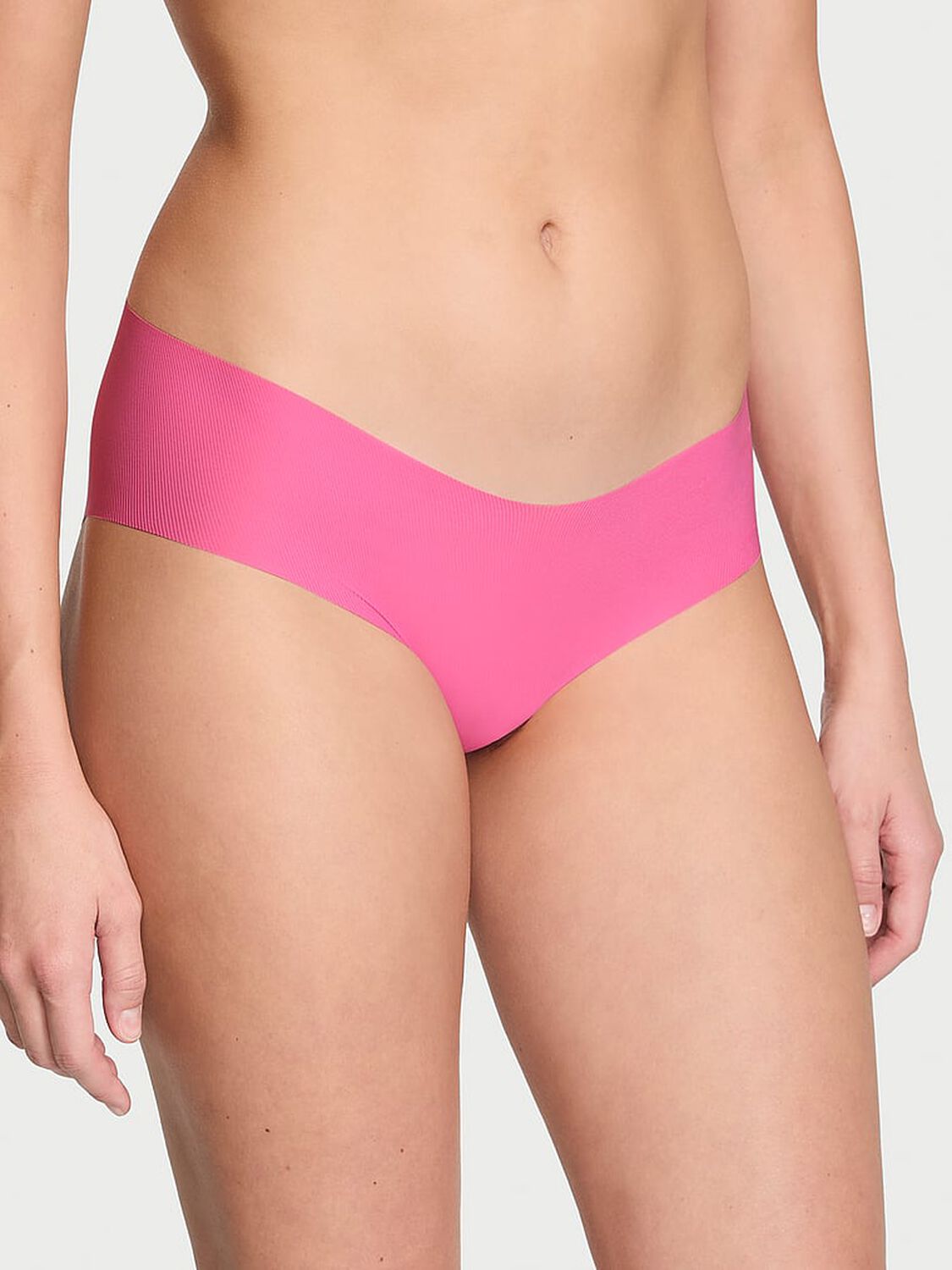 vs No-Show No-Show Ribbed Hiphugger Panty Hollywood Pink 1 of 3 