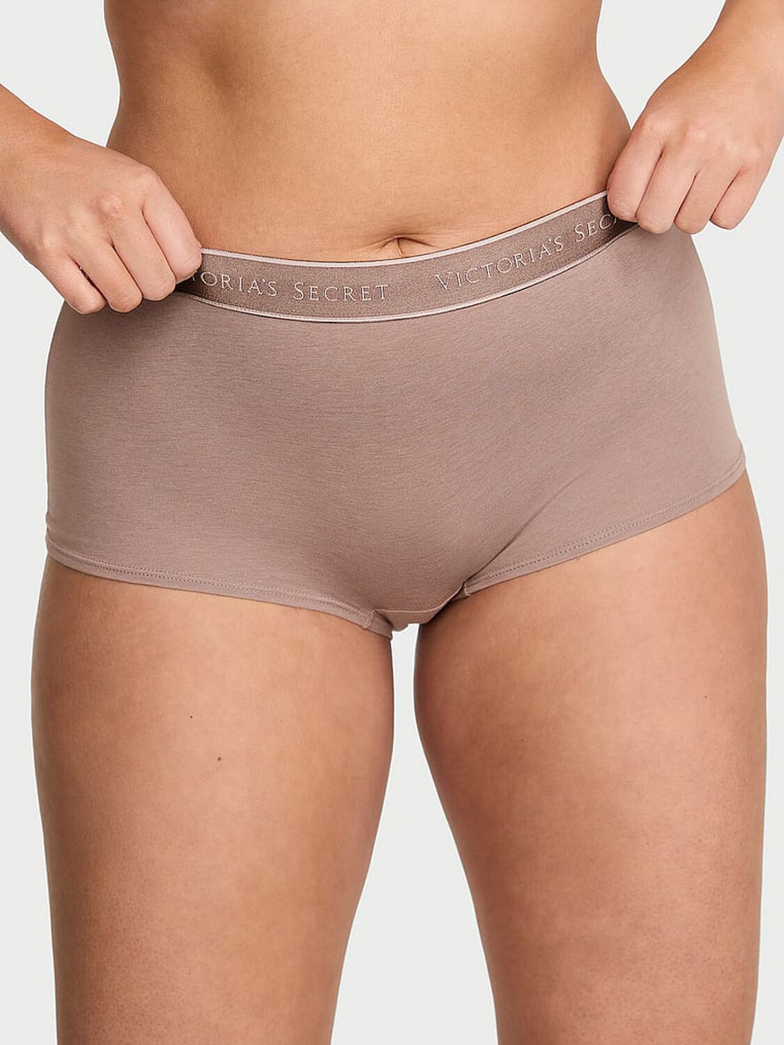 vs Cotton Logo Cotton Boyshort Panty 1 of 2 