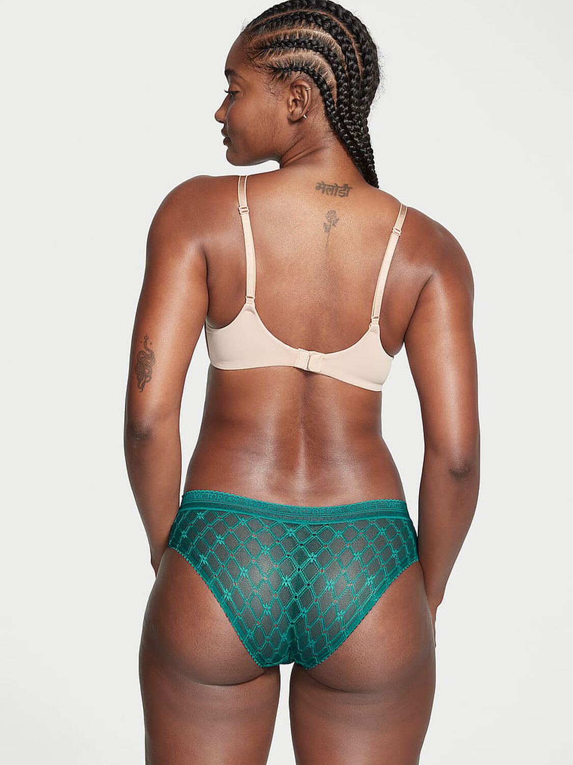 vs Cotton Logo Mesh Hiphugger Panty 2 of 3 