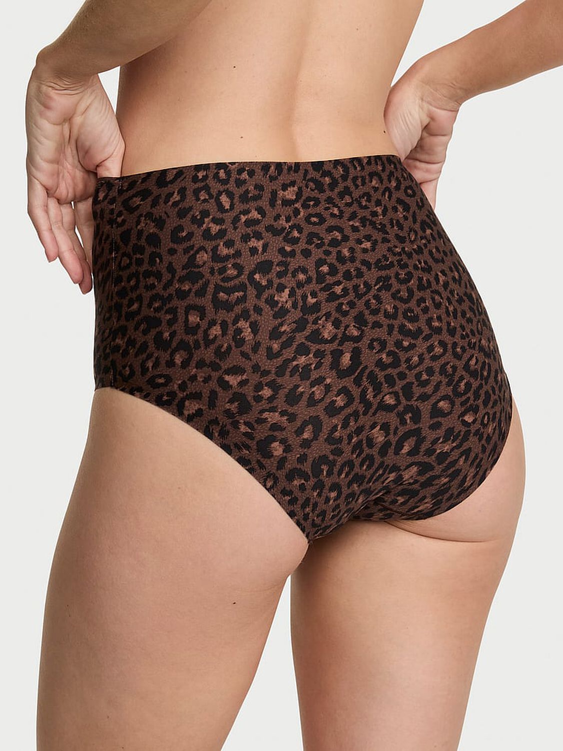 vs Body By Victoria Body by Victoria Flex Mid-Rise Modern Brief Panty Ganache Leopard 2 of 3 