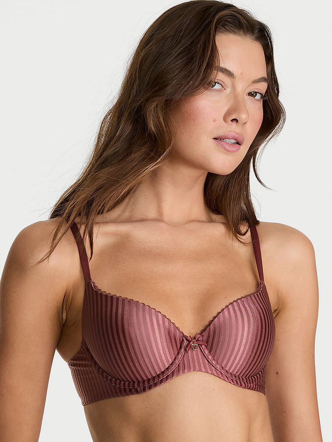 vs Body By Victoria Lightly Lined Demi Bra Morning Rose 1 of 3 