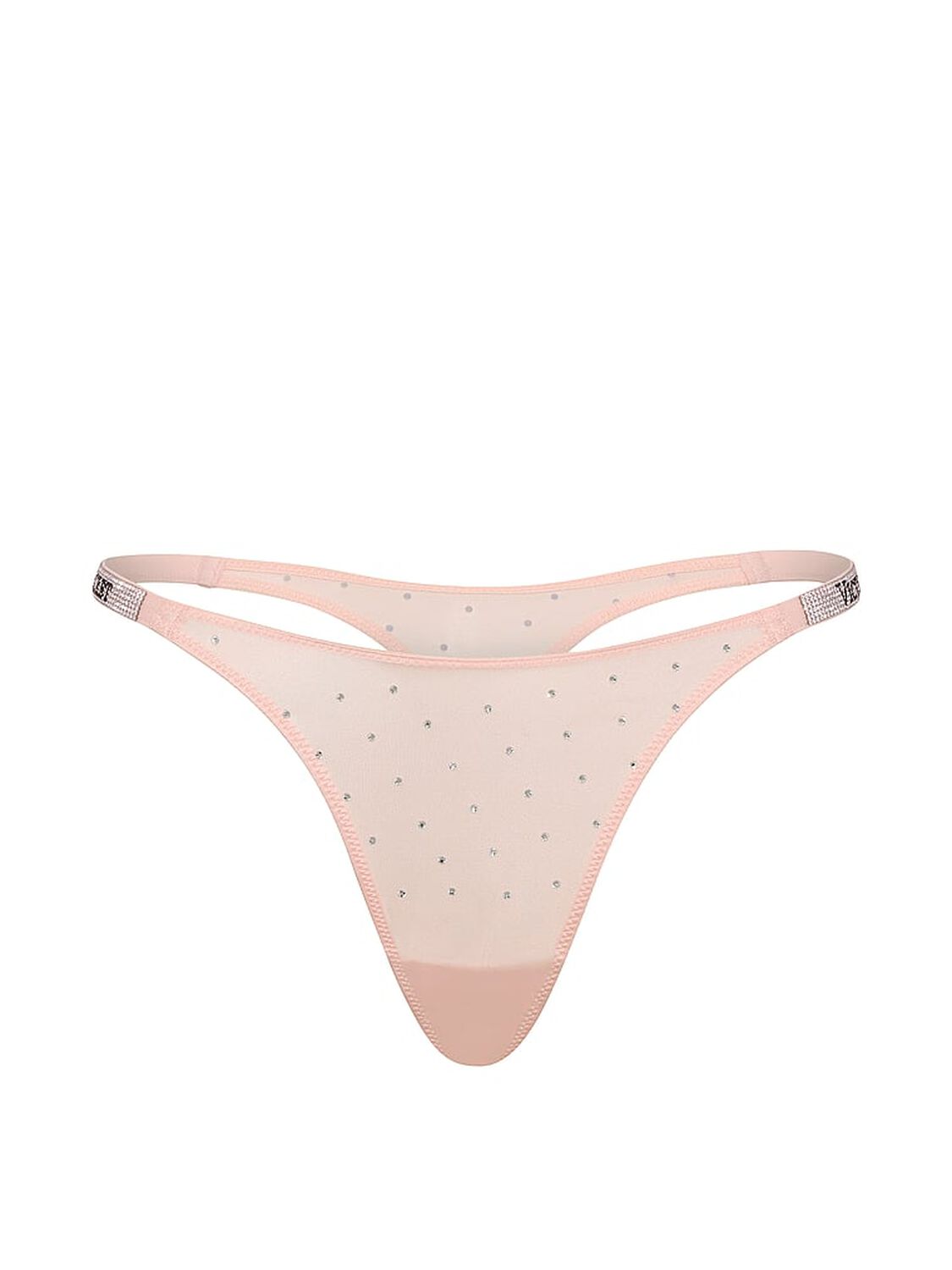 vs Very Sexy Shine Strap Dot Thong Panty Purest Pink 3 of 3 