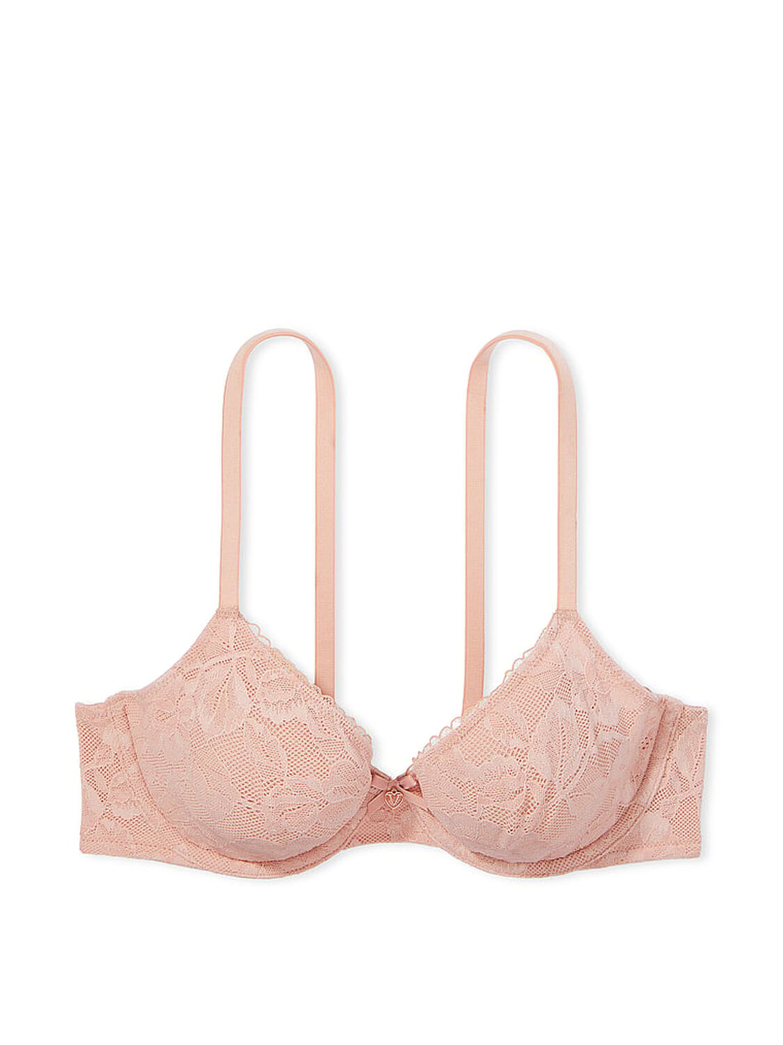 vs Body By Victoria Invisible Lift Unlined Lace Demi Bra Macaron 3 of 4 