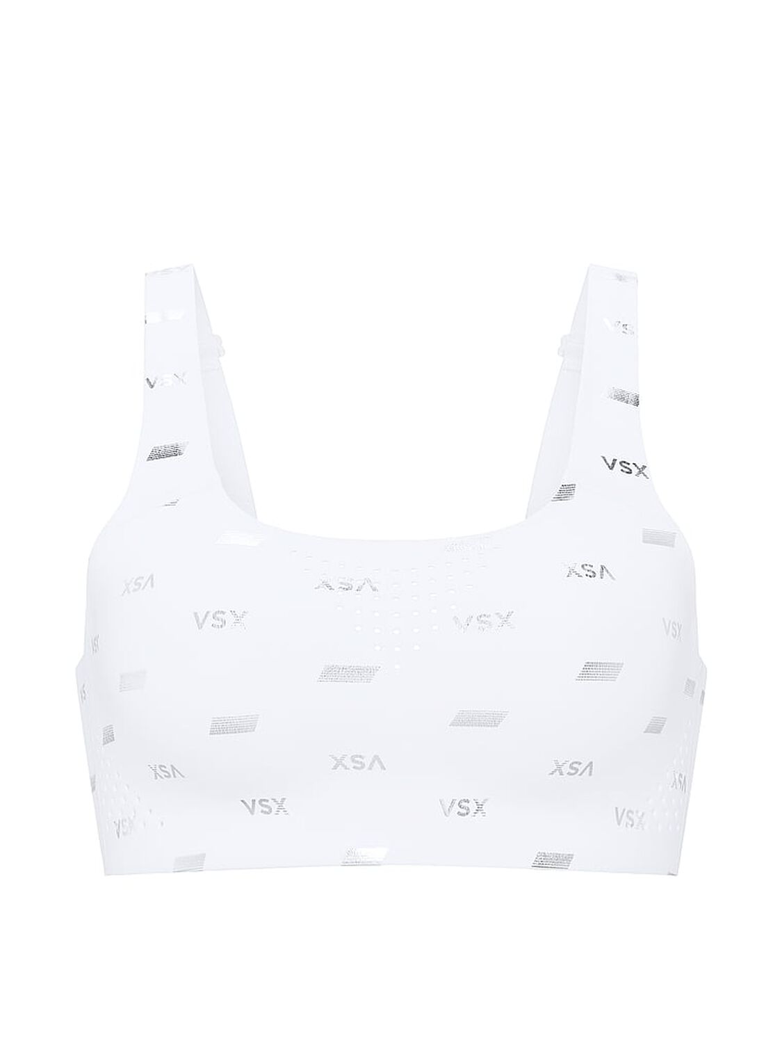 vs Vsx VSX Featherweight&trade; Max Sports Bra White & Silver 3 of 3 