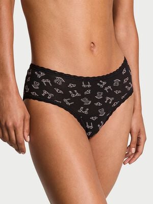 Cotton Lace-Waist Cheeky Panty