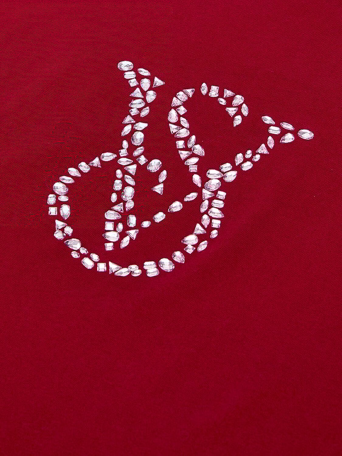 vs Victoria's Secret 100% Cotton Shine Long-Sleeve Short Pajama Set Red Lacquer 3 of 3 