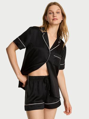 Glazed Satin Short Pajama Set