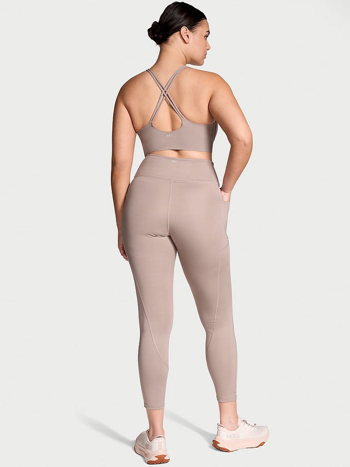vs Vsx VSX Essential High-Rise Pocket Legging Bare Taupe 2 of 4 