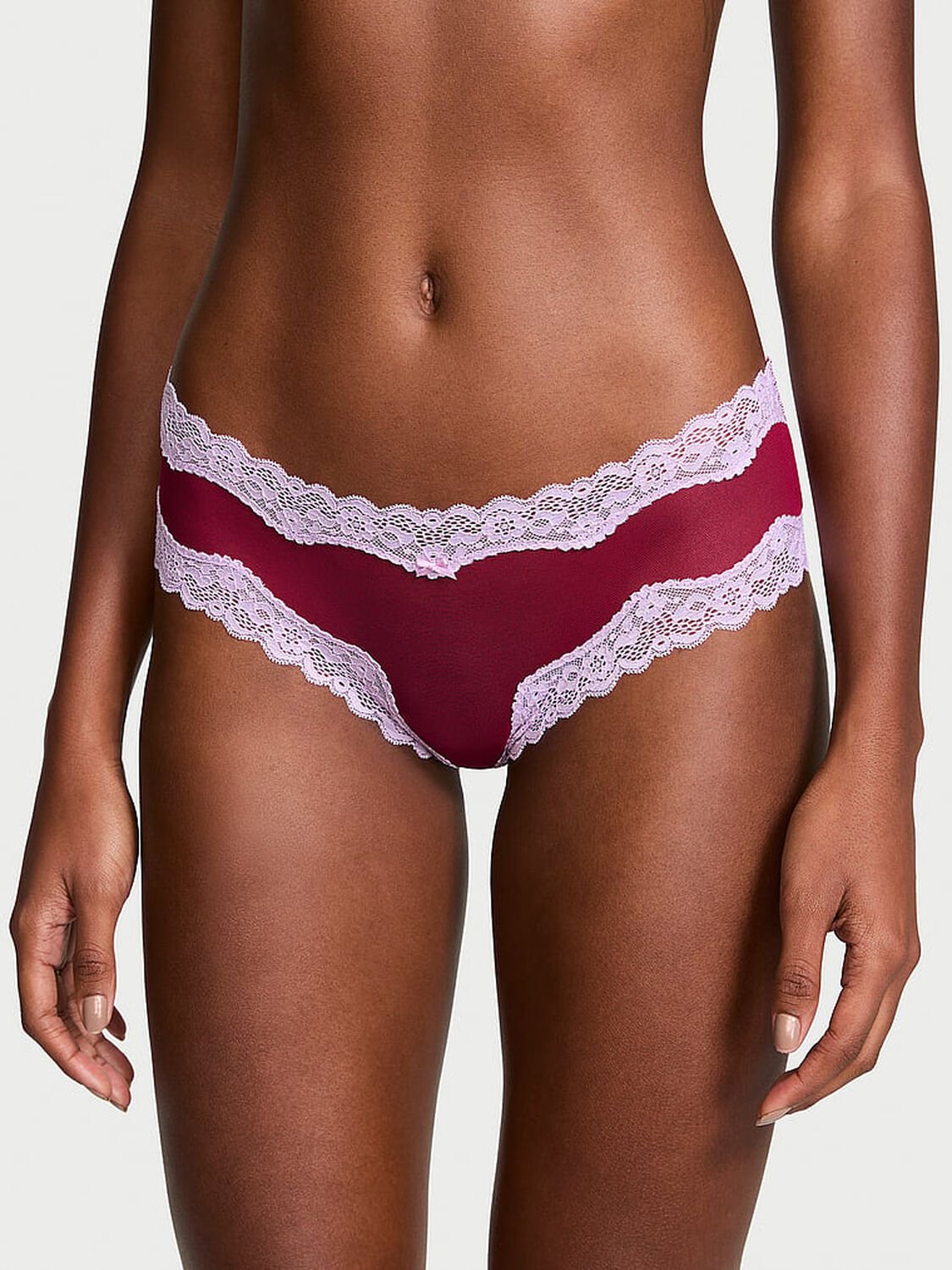 vs Victoria's Secret Tease Mesh Lace-Trim Cheeky Panty 1 of 3 