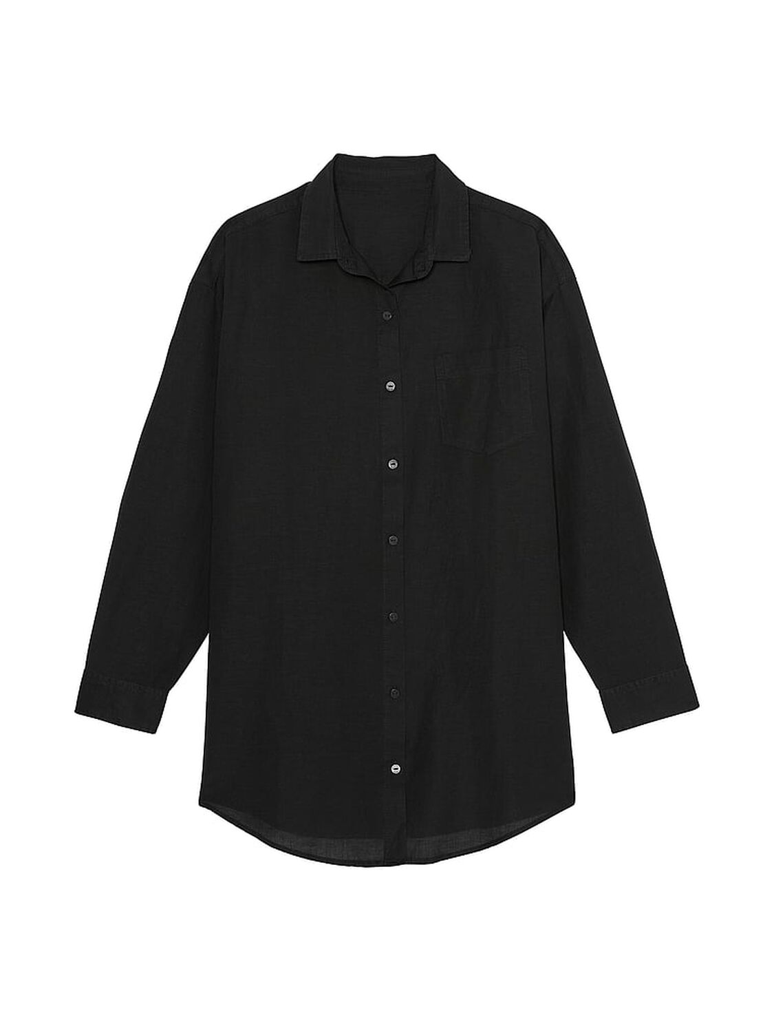 vs Victoria's Secret Swim Boyfriend Shirt Dress Black 3 of 3 