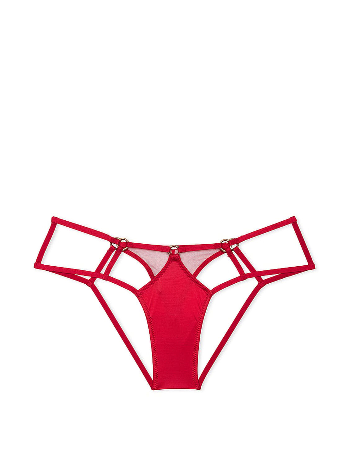 vs Very Sexy Strappy Hardware High-Leg Cheeky Panty Lipstick 3 of 3 