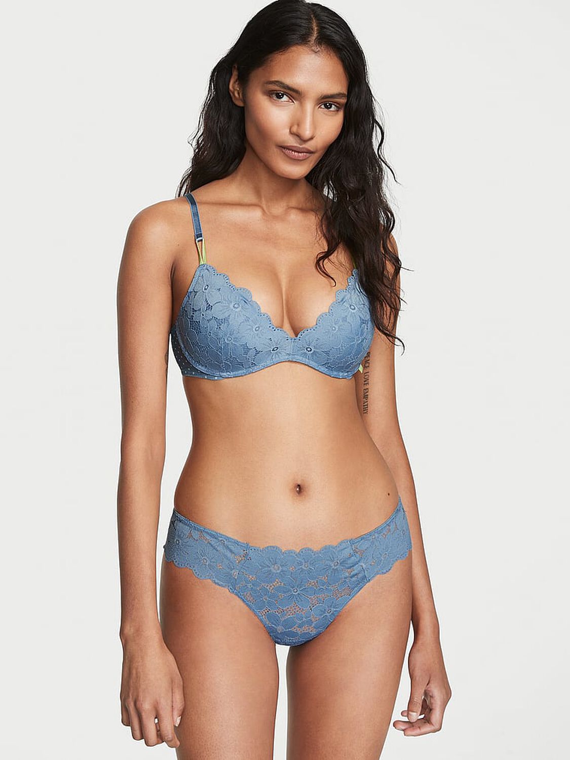 vs The Lacie Lacie Thong Panty Faded Denim 1 of 3 